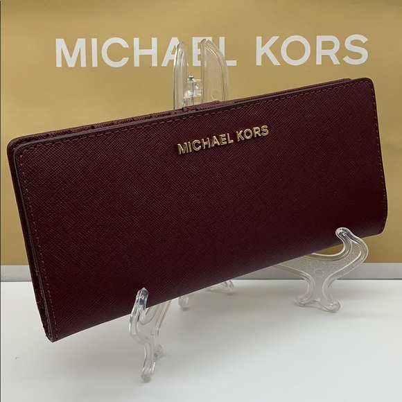 Michael Kors Jet Set Travel Md Flt Slm Bfld Wallet - Picture 6 of 16
